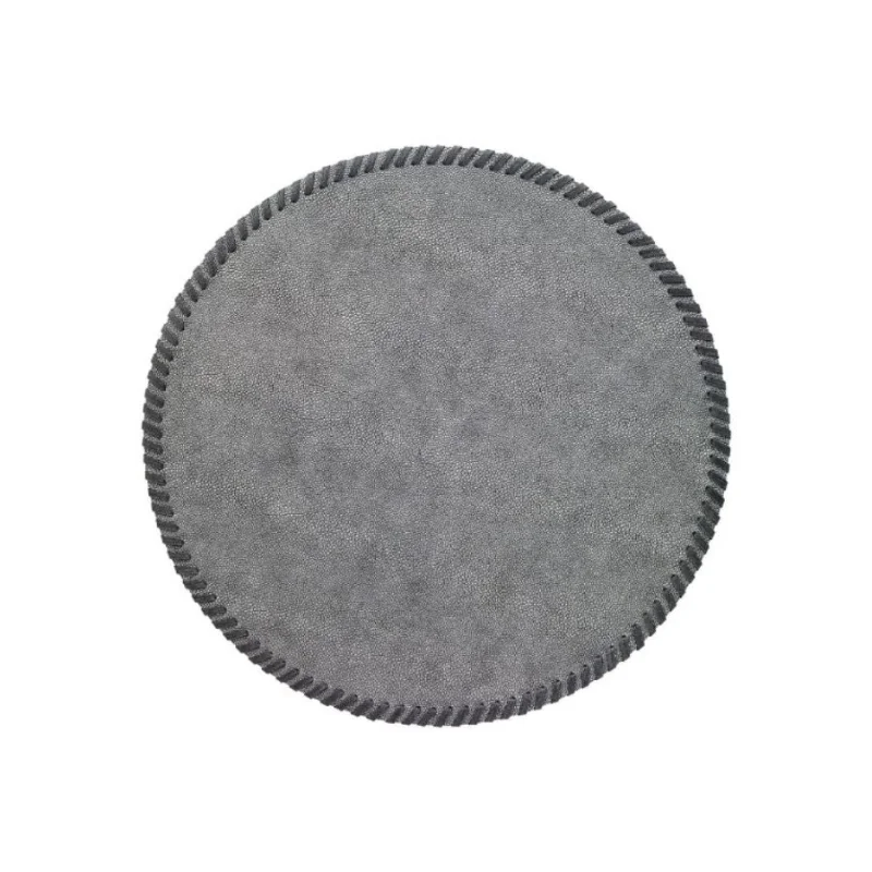 Bodrum Whipstitch Placemats Set of 4 Pewter