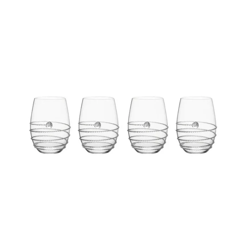 Juliska Amalia Stemless White Wine Glass Set of 4