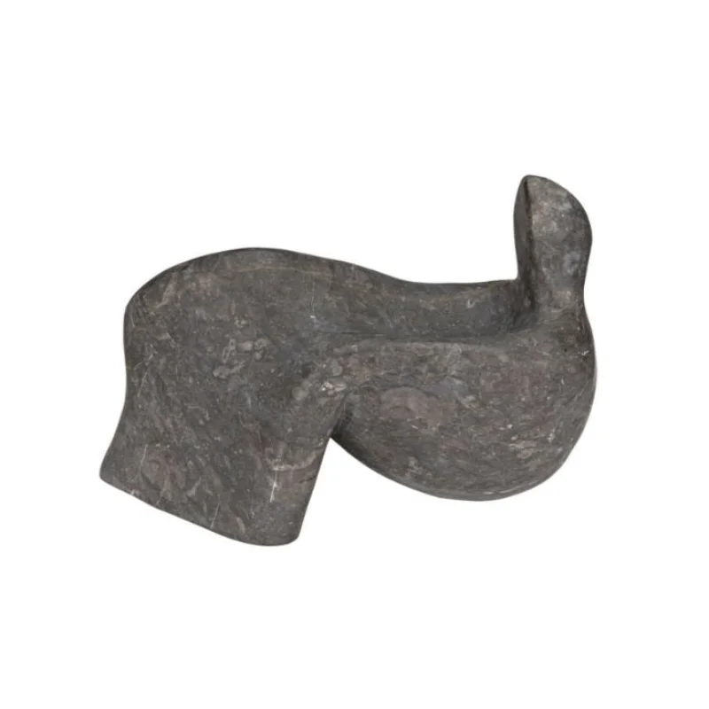 Reclining Black Marble Sculpture