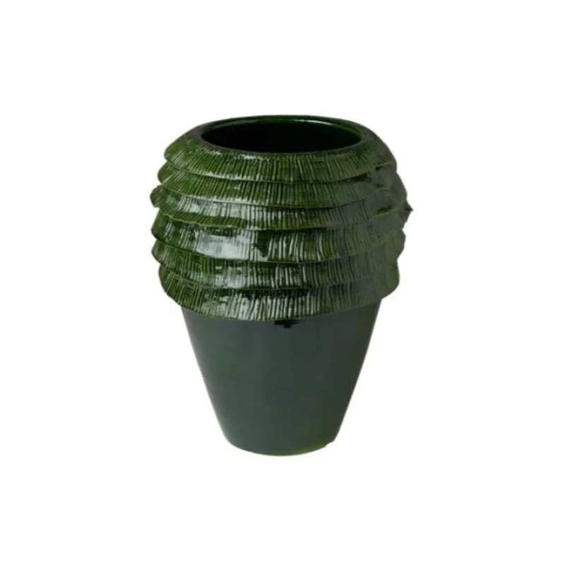 Fringe Vase Green