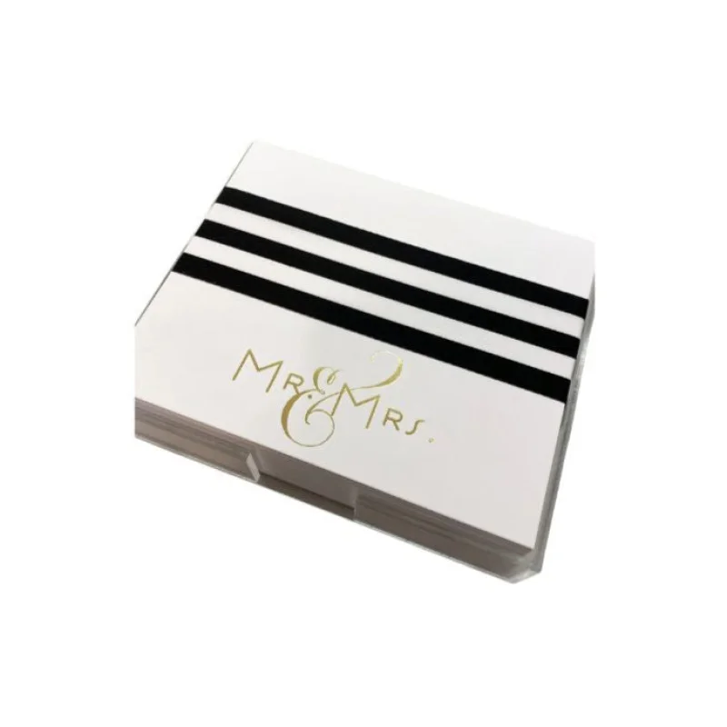 Luxe Gold Foil “Mr. & Mrs.” Notepad