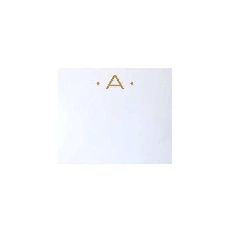 Luxe Gold Initial Notepad