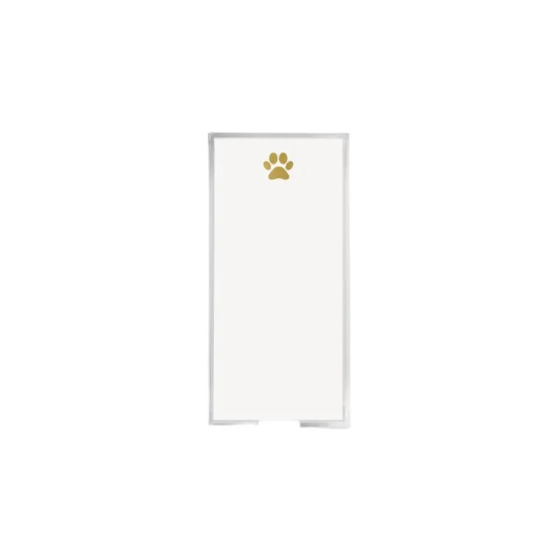 Buck Gold Foil Paw Notepad