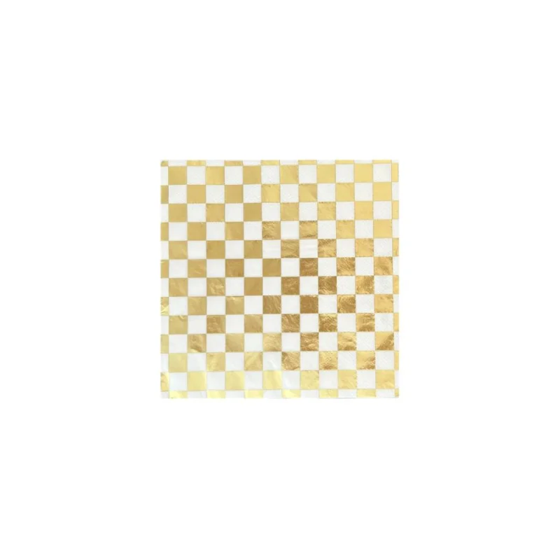 Check It! Cocktail Napkins 20 Pack Gold