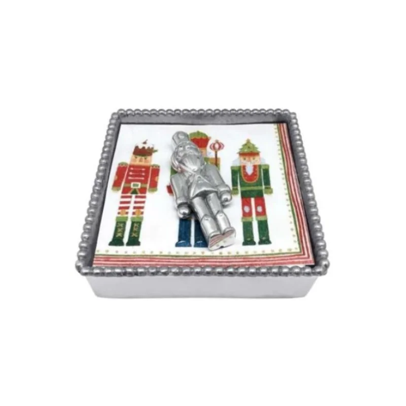 Nutcracker Beaded Napkin Box