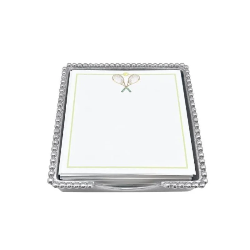 Tennis Beaded Notepad Set