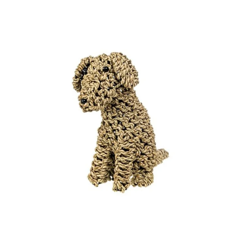 Woven Dog Statue