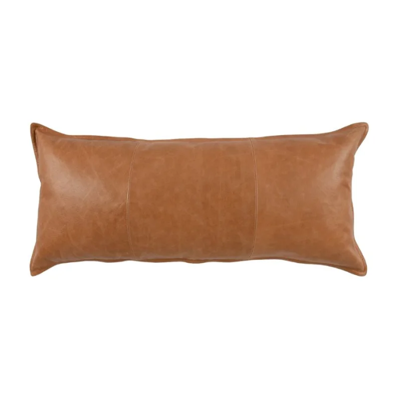 Leather Dumont Chestnut Pillow