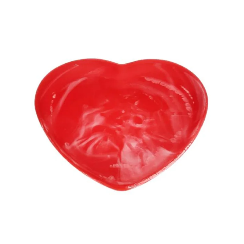 Nashi Heart Tray Red Swirl