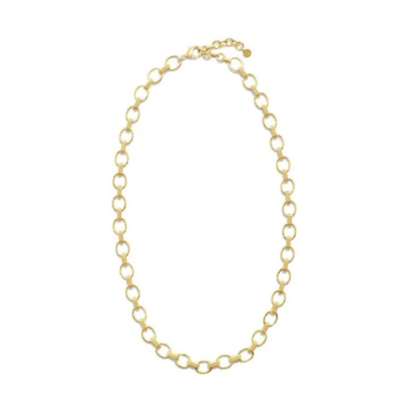 Cleopatra Small Link Necklace 16″+2″