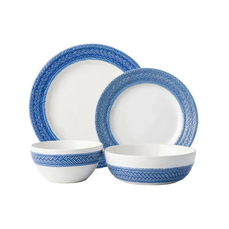 Le Panier 4pc Place Setting Delft Blue