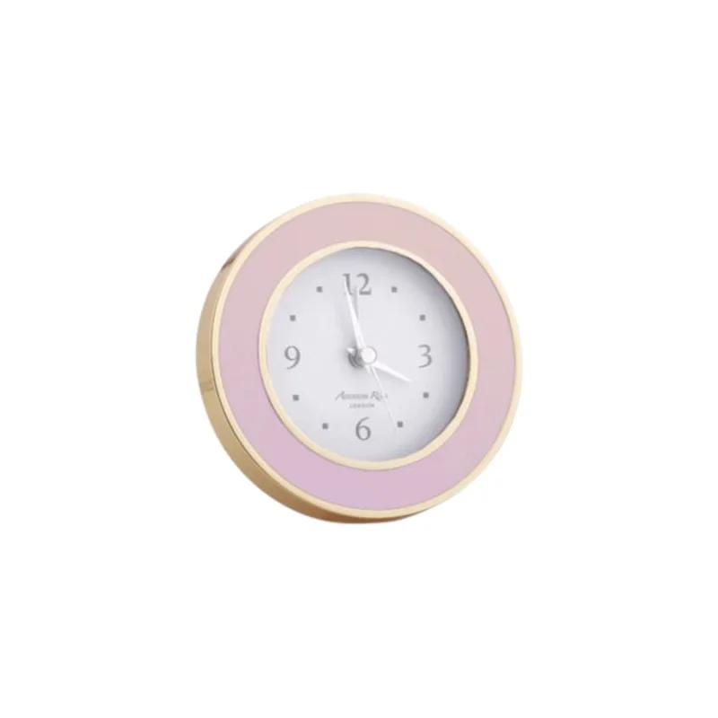 Pastel Pink and Gold Alarm Clock