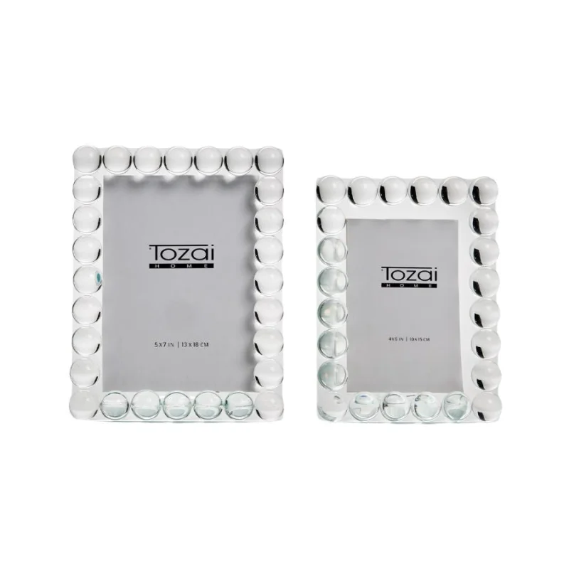 Bubbles Crystal Glass Photo Frame
