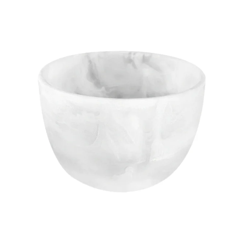 Nashi Small Deep Bowl White Swirl
