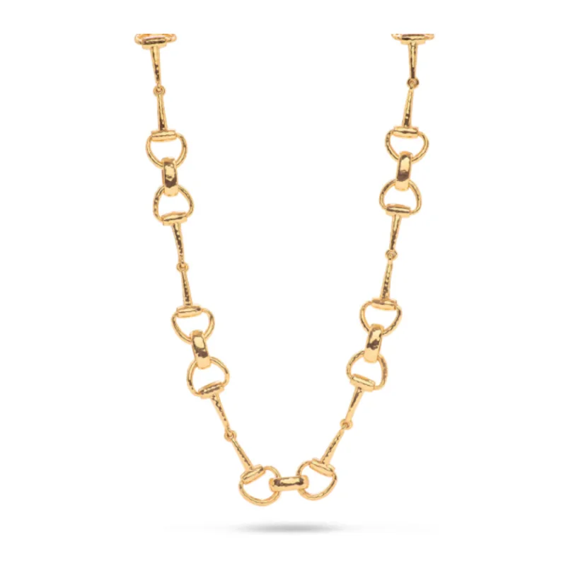 Equestrian Snaffle Bit Chain Necklace 20″
