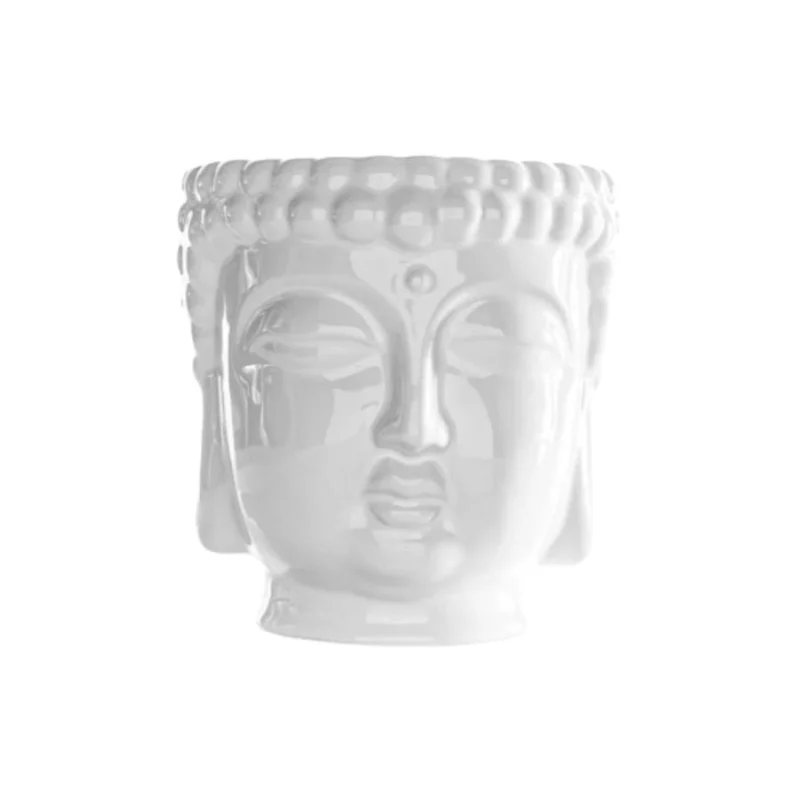 White Buddha Candle