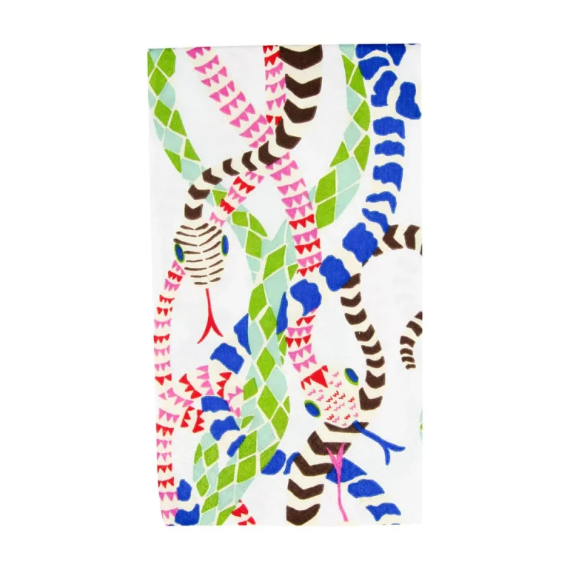 Serpentine White Guest Towels
