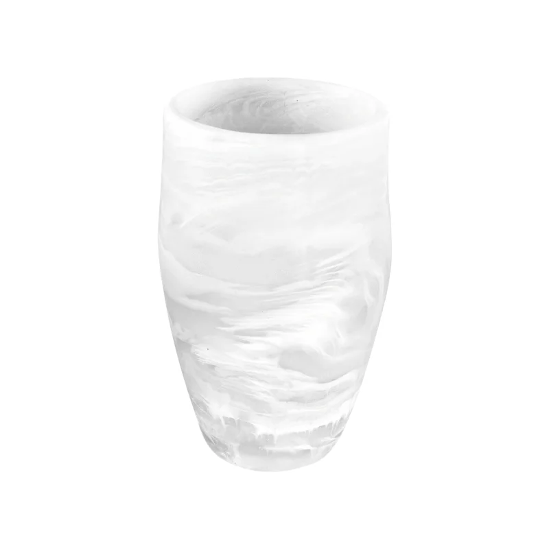 Nashi Oceania Tall Medium Vase White Swirl