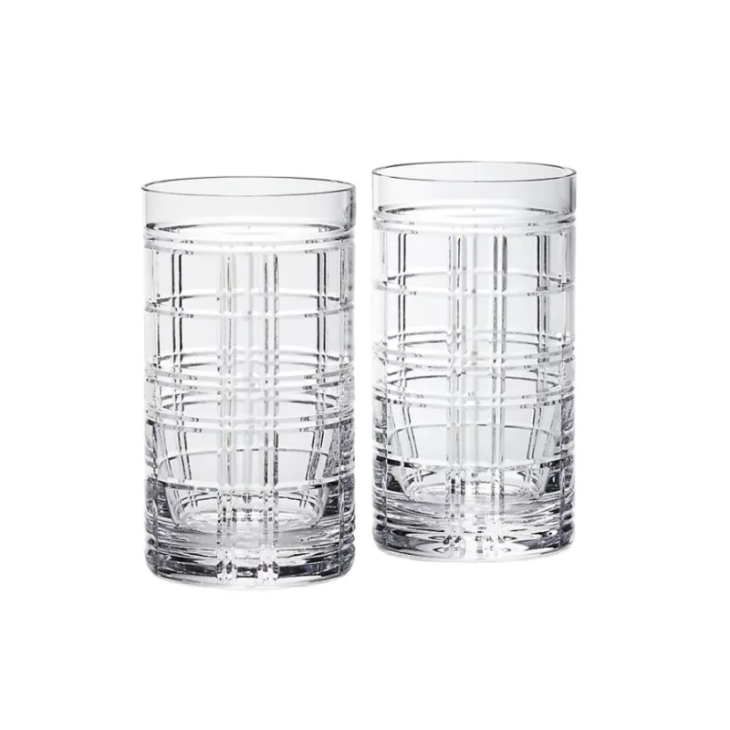 Ralph Lauren Hudson Plaid Highball Set Registry Exclusive