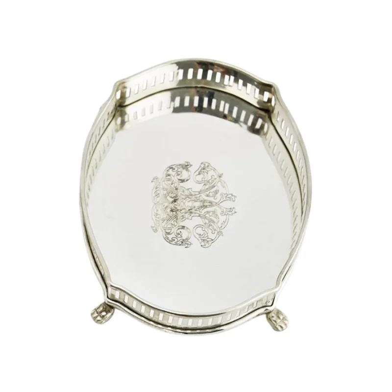 Galway Engraved Gallery Oval Tray Registry Exclusive