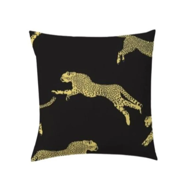 Leaping Cheetah Pillow