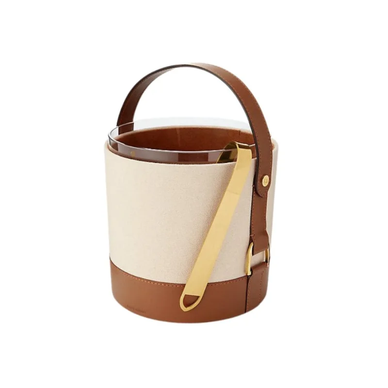 Ralph Lauren Garrett Ice Bucket Registry Exclusive Tan