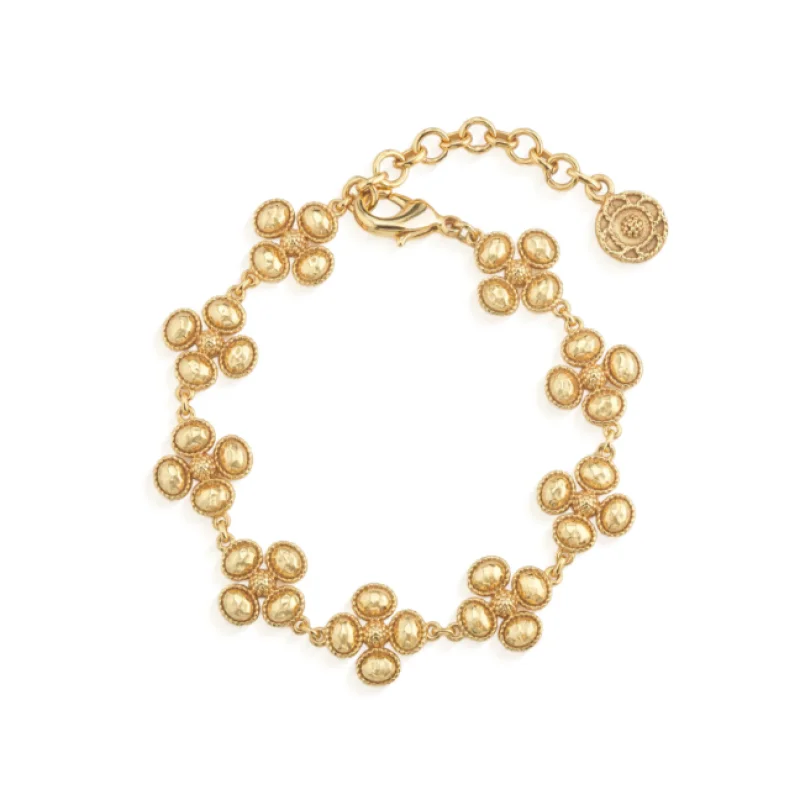 Berry Clover Linear Bracelet