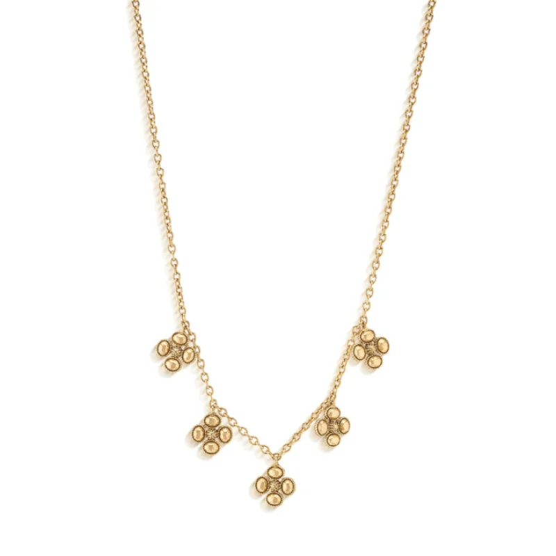 Berry Clover Multi Station Necklace