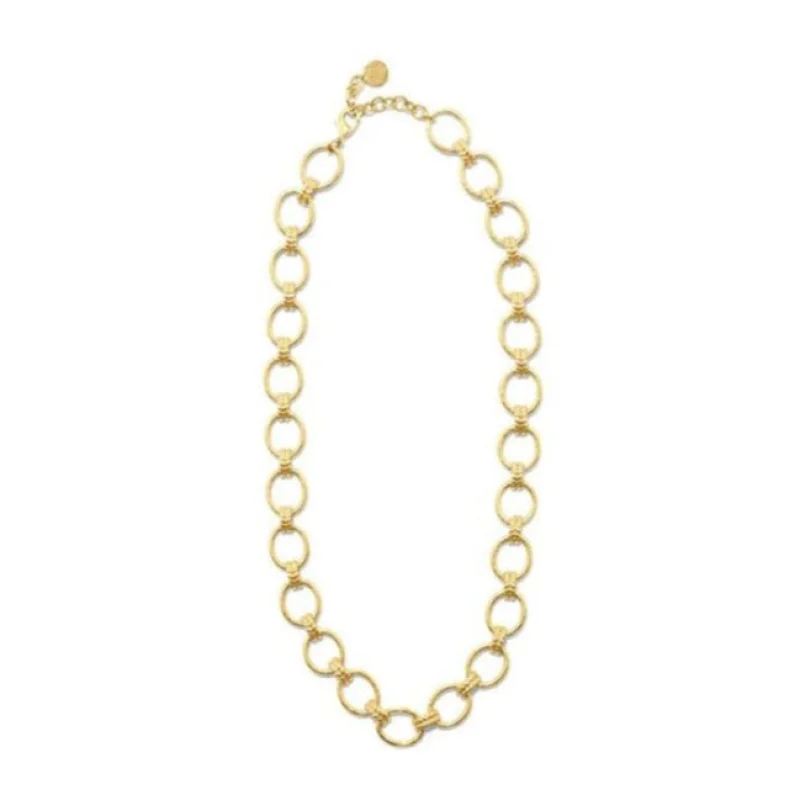 Cleopatra Grande Link Necklace Gold 16″+2”