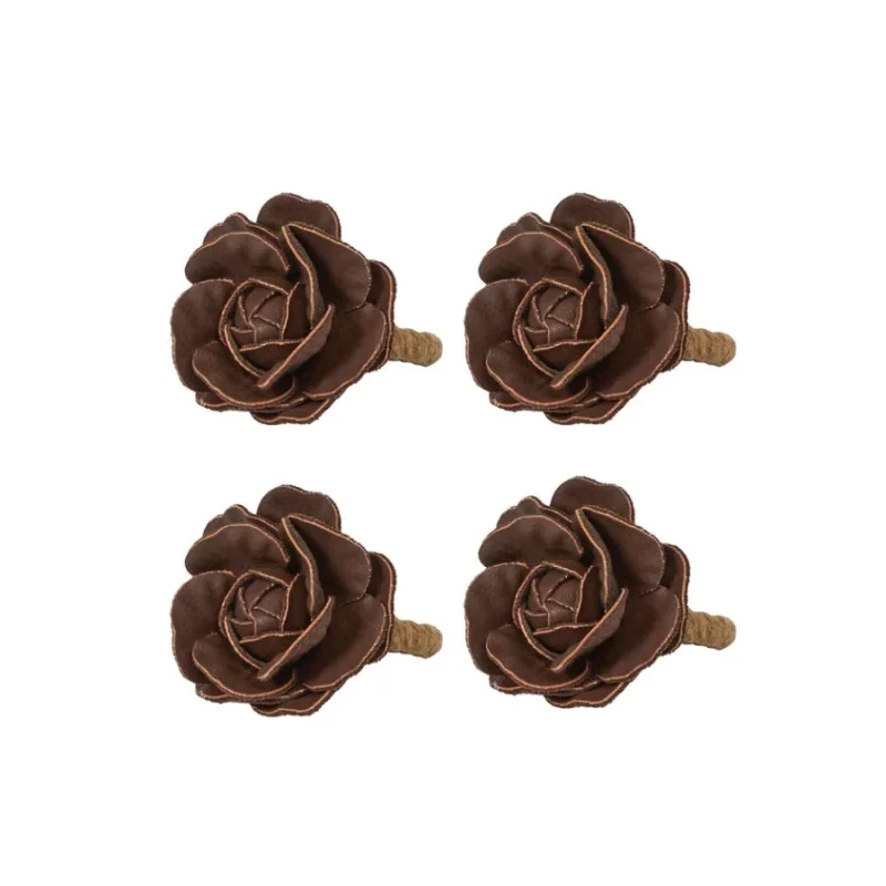 Juliska Camellia Napkin Ring Set/4