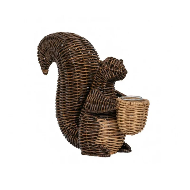 Juliska Devon Willow Squirrel Flameless Candle Holder