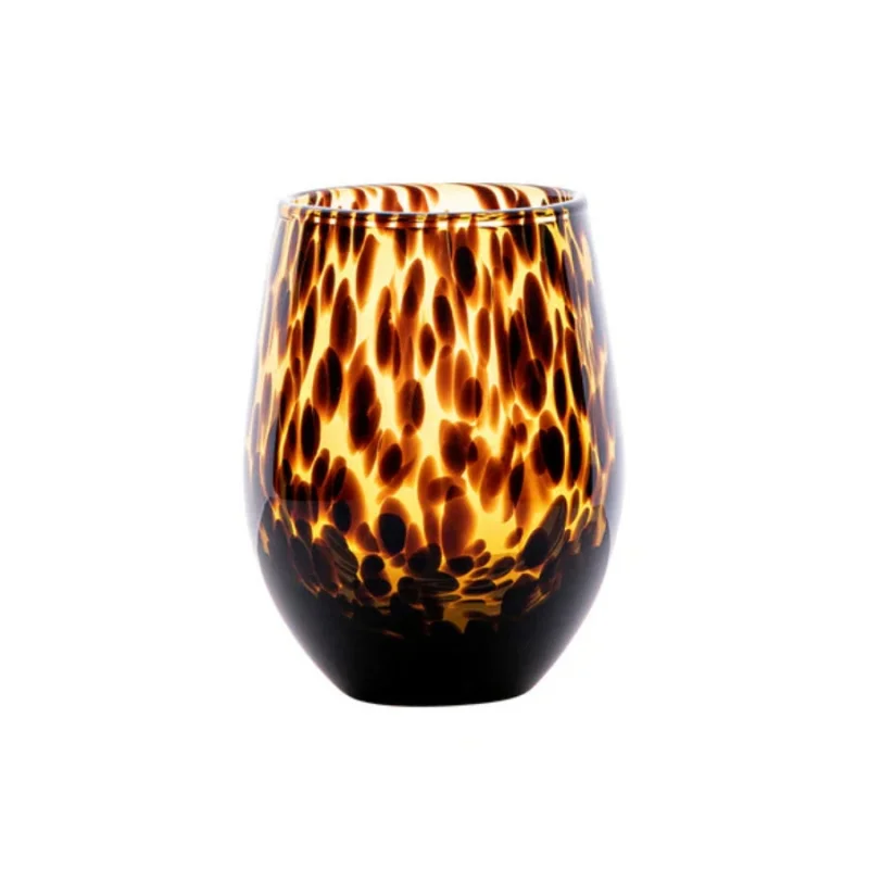 Juliska Puro Tortoiseshell Stemless Wine Glass