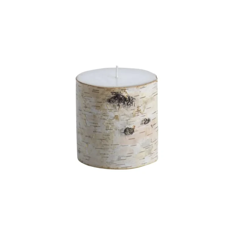 Birchwood Pillar Candle