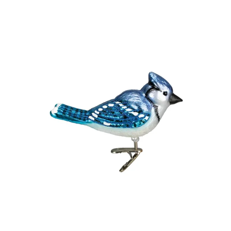 Bright Blue Jay Ornament