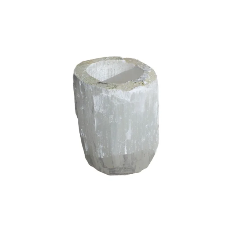 Selenite Candle Holder