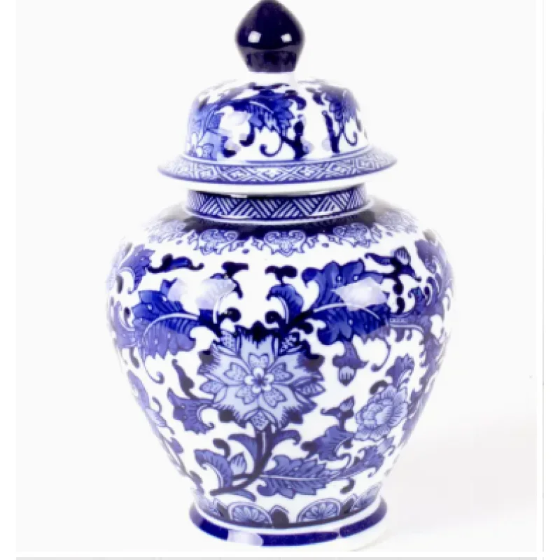 Blue Chinoiserie Ginger Jar – Large
