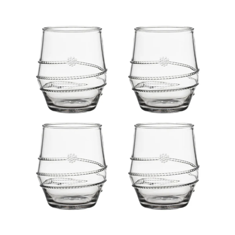 Juliska- Amalia Acrylic Small Tumbler Set/4, Clear