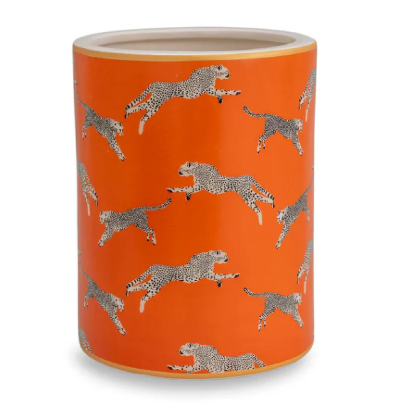 Leaping Cheetah Ice Bucket – Orange