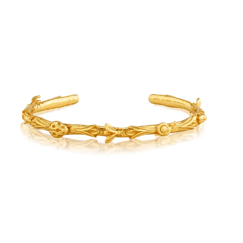 Meadow Companions Petite Cuff, Gold