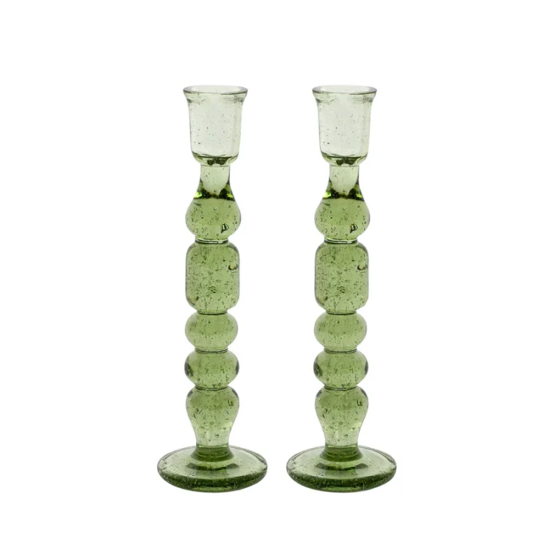 Juliska- Provence Glass Candlestick, Set of 2
