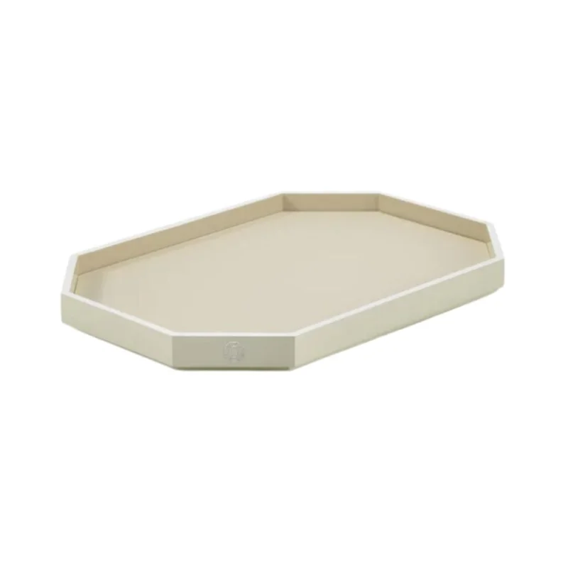 Baccarat Medium Octogone Tray Ivory