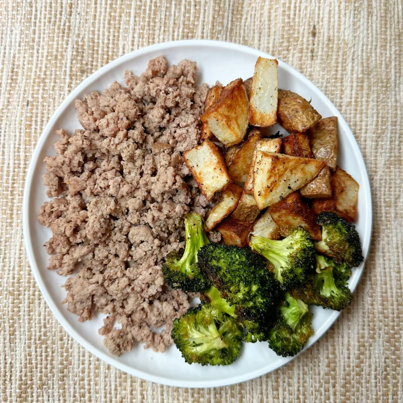 ESSENTIALS: Local Ground Turkey, Potatoes and Broccoli (GF)