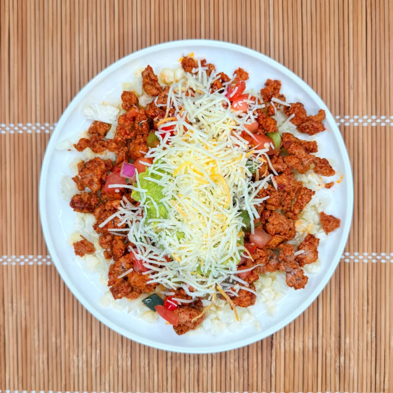 California Turkey Taco Bowl (Low Carb, GF)