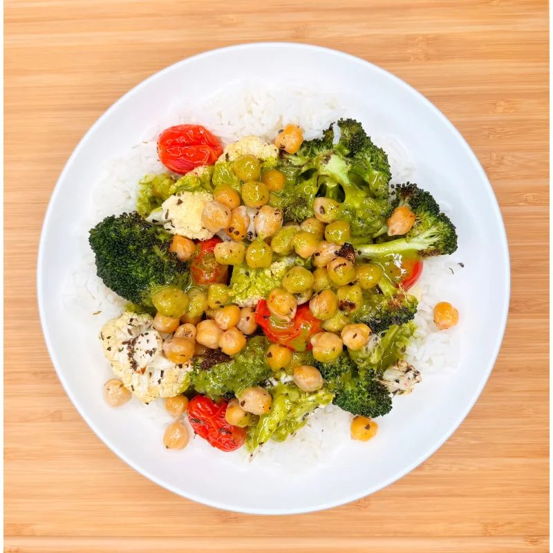 Herb Roasted Veggie Bowl (Vegan)