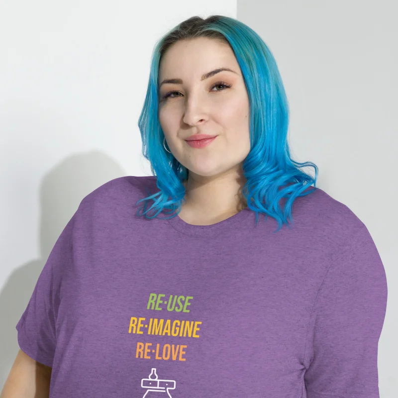 RELOVE Tri-Blend Tee Charcoal-Black Triblend
