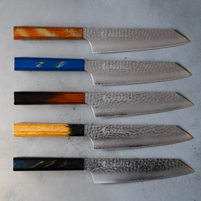 33 layer Damascus Oak Lacquer Sword-shaped Gyuto 190mm / Sakai Takayuki