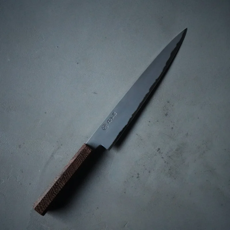 Sanpo Model White 2 Steel Split Soft Iron Wenge Handle Sujihiki 240mm / Sakai Takayuki
