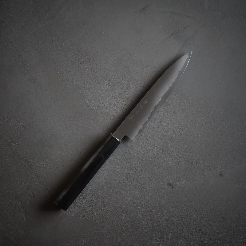 Silver 3 steel split ebony handle specification Petty knife / Sakai Takayuki