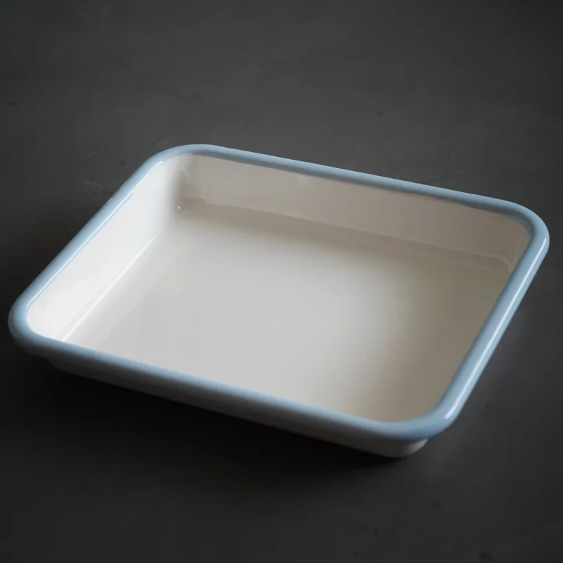 Enamel cooking tray (white) / Fuji Enamel