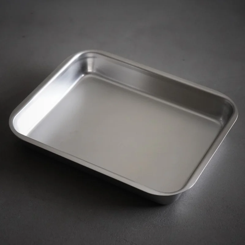 Koinu Brand 18-8 Square cooking tray Flat Edge Type / Honma Seisakusho